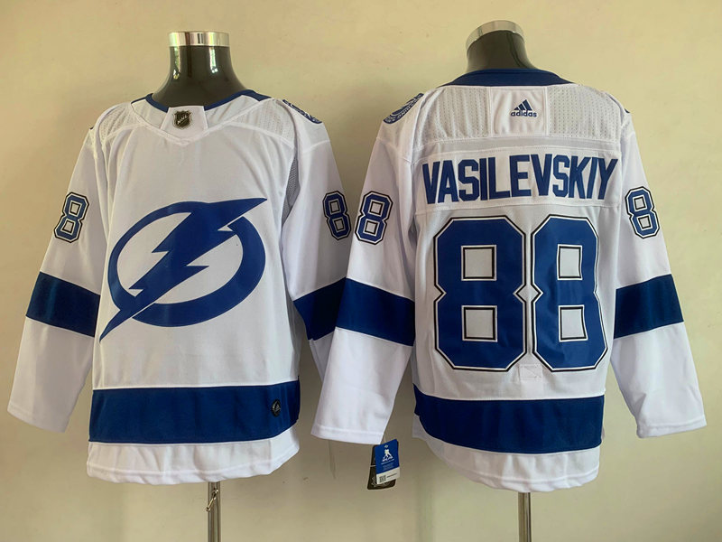 Men's Tampa Bay Lightning Andrei Vasilevskiy #88 White Jersey